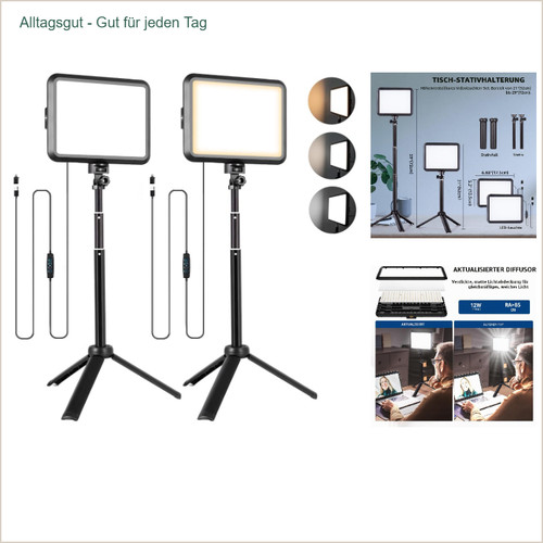 Niceveedi led videolicht set - videolicht, 2